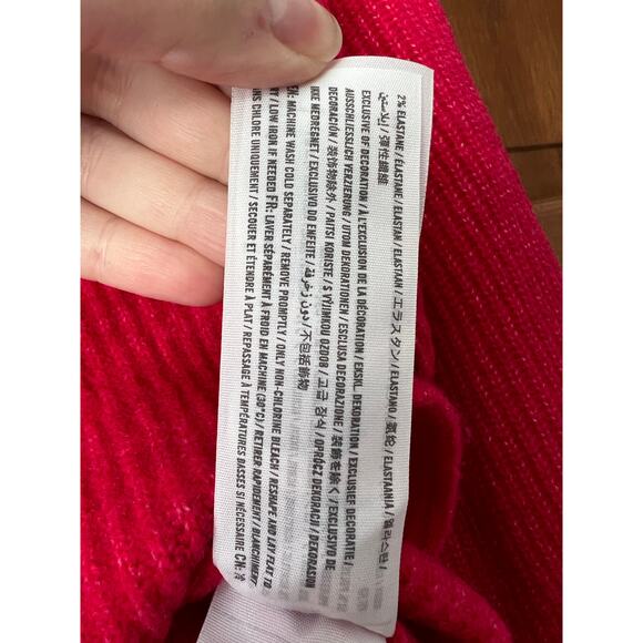 Abercrombie & Fitch Women's Classic Easy Turtleneck Ribbed Sweater Pink Size XS - Picture 10 of 14